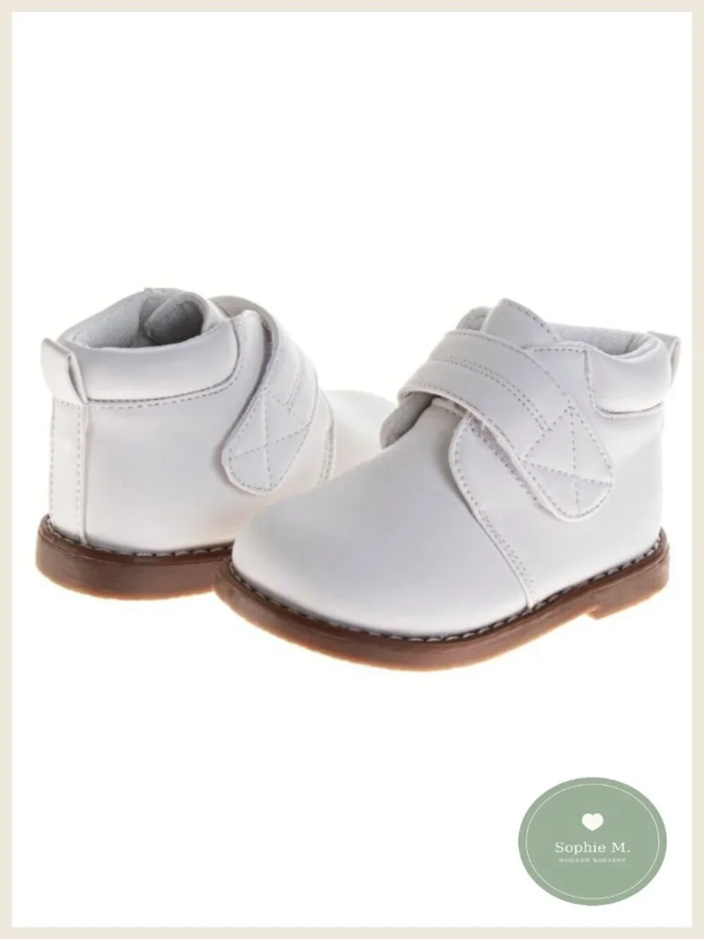 Josmo Baby Strap Boots Faux Leather Non-Slip First Walking Shoes